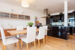 Kitchen and Dining Area, Wimbledon Hill Road Serviced Apartment, London