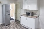 Kitchen, Jersey Lodge Serviced Accommodation, Swansea