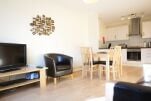 Open Plan Living Area, Crompton Court Serviced Apartments, London