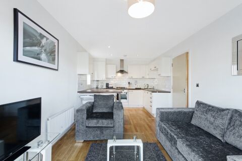Open Plan Living Area, Harlow Serviced Apartment, Harlow