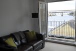 Living and Balcony Area, The Armstrong Serviced Apartment, Newcastle
