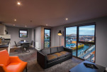 Living Area, Aerial House Serviced Apartments, Newcastle