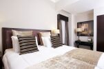 Master bedroom, Queens Gate Serviced Apartment, Knightsbridge