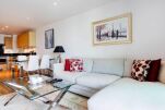 Living Area, Vauxhall Bridge Serviced Apartment, London