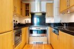 Kitchen, Vauxhall Bridge Serviced Apartment, London