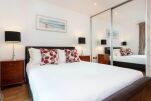 Bedroom, Vauxhall Bridge Serviced Apartment, London