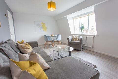 Living Area, The Manor Serviced Apartment, Oxford