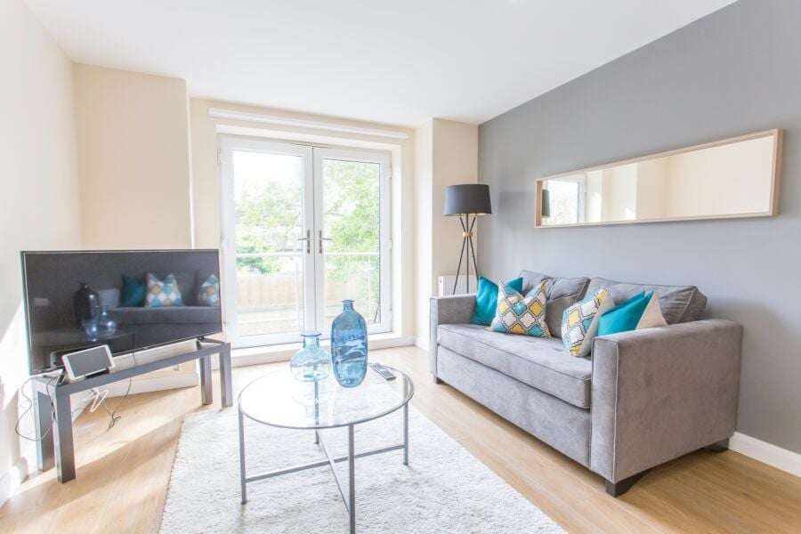 Living Area, Razia Serviced Apartments, Oxford