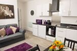 Open Plan Living Area, Moseley Mews Village Serviced Accommodation, Birmingham