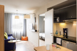 Living and Kitchenette Area, Paris Massy Serviced Apartments, Paris