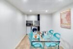 Kitchenette and Dining Area, Lallier Serviced Apartment, Paris