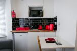 Kitchenette and Dining Area, The Richmond Serviced Apartments, Birmingham