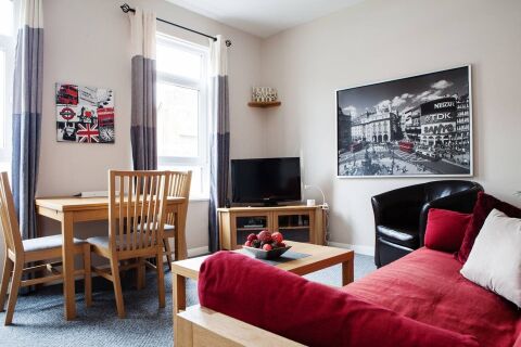 Living Area, Bedford Hill Serviced Apartment, Balham
