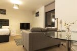 Living Area, Adelphi Wharf Serviced Apartments, Salford, Manchester