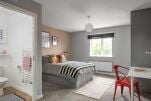 Bedroom, Scandi Townhouse Serviced Accommodation, Coventry