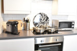 Kitchen, Montpellier Villas Serviced Apartment, Cheltenham