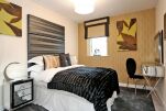 Bedroom, Burnside Road Serviced Apartments, Aberdeen