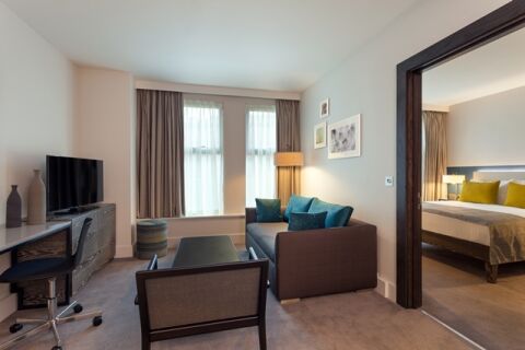 Living Area, Vauxhall Walk Serviced Apartments, London