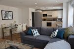 Living and Kitchen, Ealing Green Serviced Apartments, London