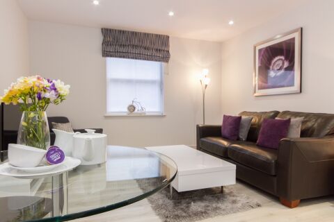 Living Area, Midsummer Mews Serviced Apartments, Cambridge