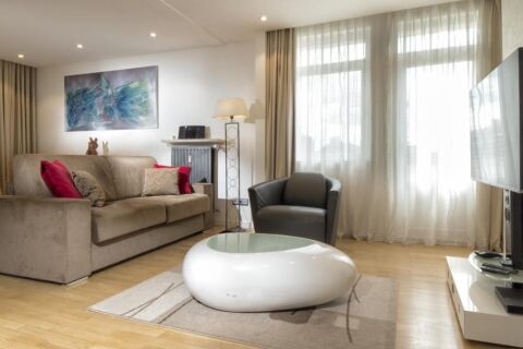 Living Area, Villa Gemma Serviced Apartments, Luxembourg City