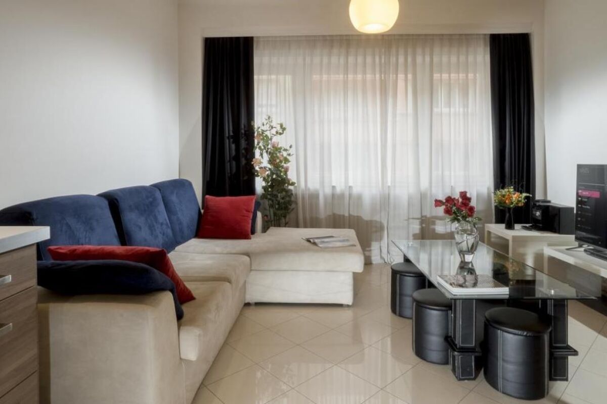 Living Area, VIlla Serena Serviced Apartment, Luxembourg City