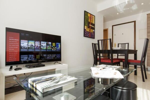 Living and Dining Area, VIlla Serena Serviced Apartment, Luxembourg City