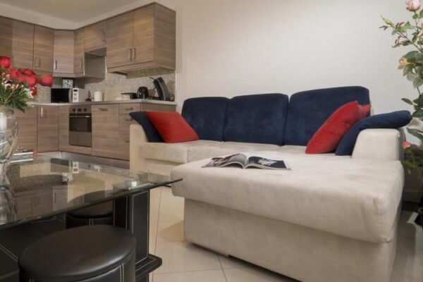 Open Plan Living Area, VIlla Serena Serviced Apartment, Luxembourg City