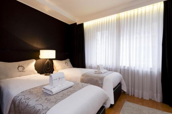 Bedroom, VIlla Serena Serviced Apartment, Luxembourg City