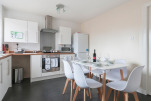 Kitchen and Dining Area, Tranent House Serviced Accommodation, Tranent