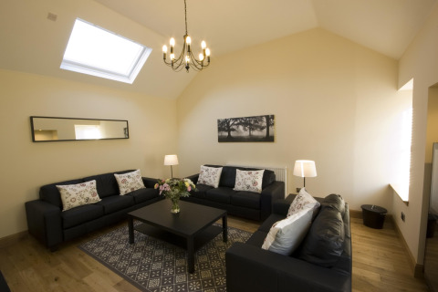 Living Room, Harviestoun House Serviced Apartment, Stirling
