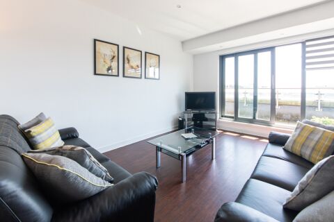 Living area, Glassford Street Serviced Apartments, Glasgow