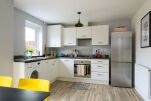 Kitchen, Quayside Court Serviced Accommodation, Coventry