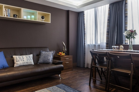 Living Area, 2 bed, Watford Junction Serviced Apartments