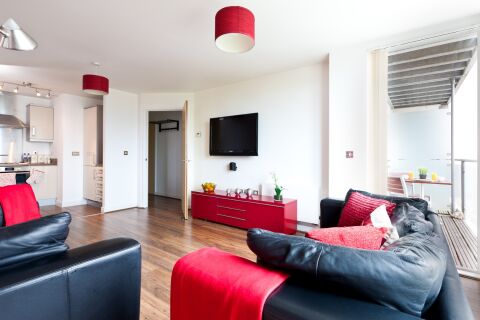 Living Area, Dakota House Serviced Apartment, Milton Keynes