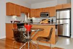 Kitchen and Dining Area, The Holmes Serviced Apartments, Cambridge, Massachusetts