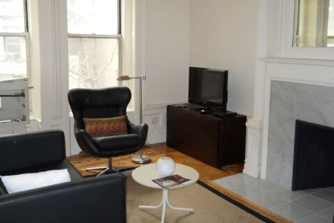 Living Area, 347 West Serviced Apartment, New York