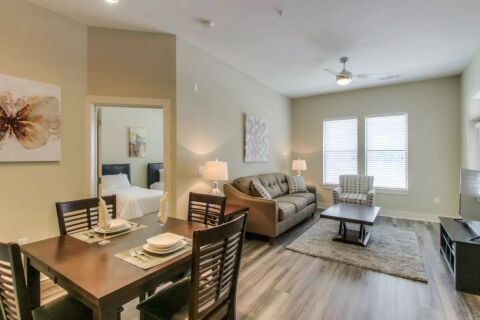 Living and Dining Area, Eleven North Serviced Apartments, Nashville