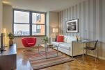 Living Room, Grove Pointe Apartments, Jersey City 