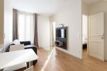 Living Area, Rue Henri Rochefort Serviced Apartment, Paris