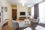 Living area, Ernesta Serviced Apartments, Serviced Accommodation Riga, Latvia