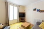 Living area, Arc de Triomphe Apartment, Serviced Accommodation, Paris