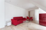 Living and Dining Area, Rue des Mathuris Serviced Apartment, Paris