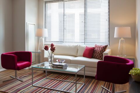 Living Area, Bank Street Commons Serviced Apartments, White Plains, New York