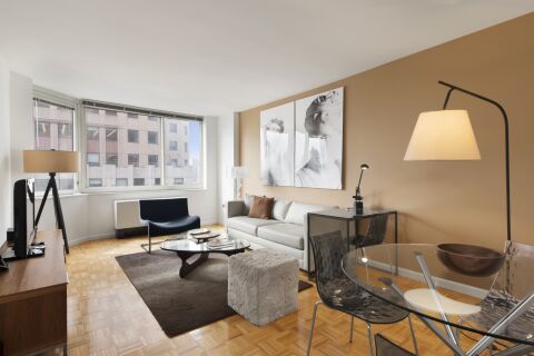 Living Room, Midtown West Serviced Apartments, New York