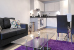 Open Plan Living Area, Southwark Bridge Road Serviced Apartments, Southwark