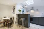 Dining Area and Kitchen, Polished Diamond Serviced Apartments, Fulham, London