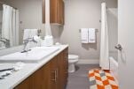 Bathroom, Astro Serviced Apartments, Seattle