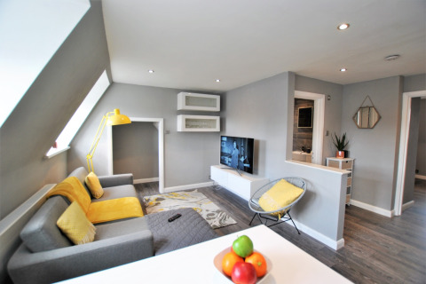 Living Area, Church Street Serviced Apartment, Windsor