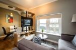 Living Area, Fitzhamon Serviced Apartments, Cardiff